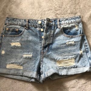 High waisted shorts